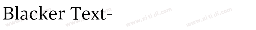 Blacker Text字体转换 Blacker Text字体转换